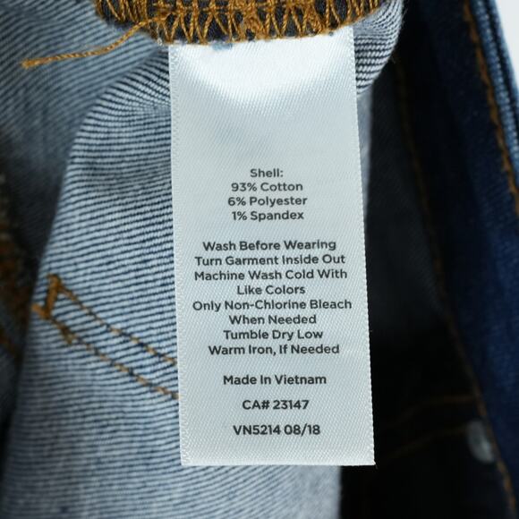 Talbots Skirt Womens 6 (32x19.5) Blue Denim Jean Mini Dark Wash Stretch - Picture 4 of 6